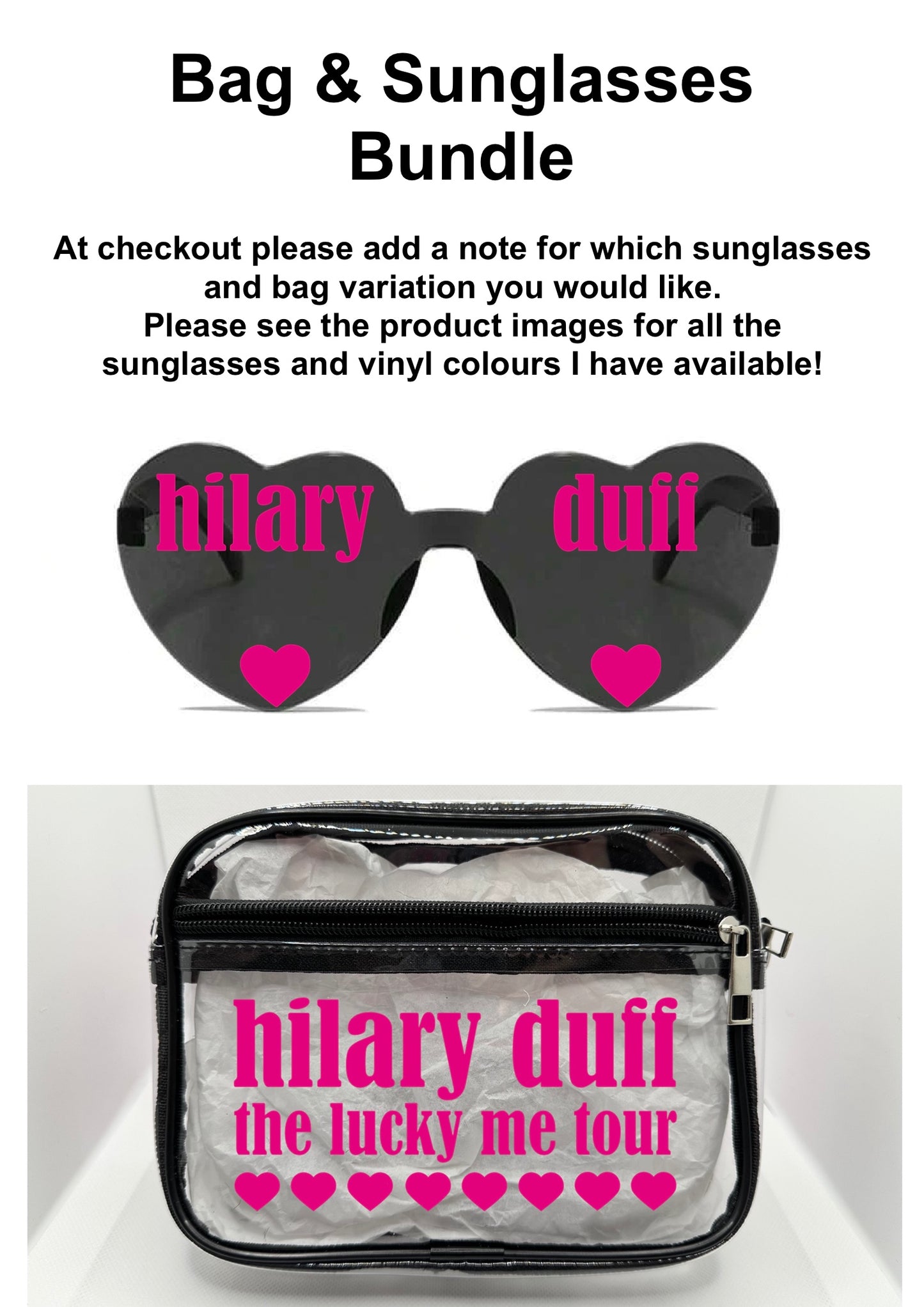 HD 2026 Tour Concert Bag Clear Stadium Approved PVC Concert Crossbody