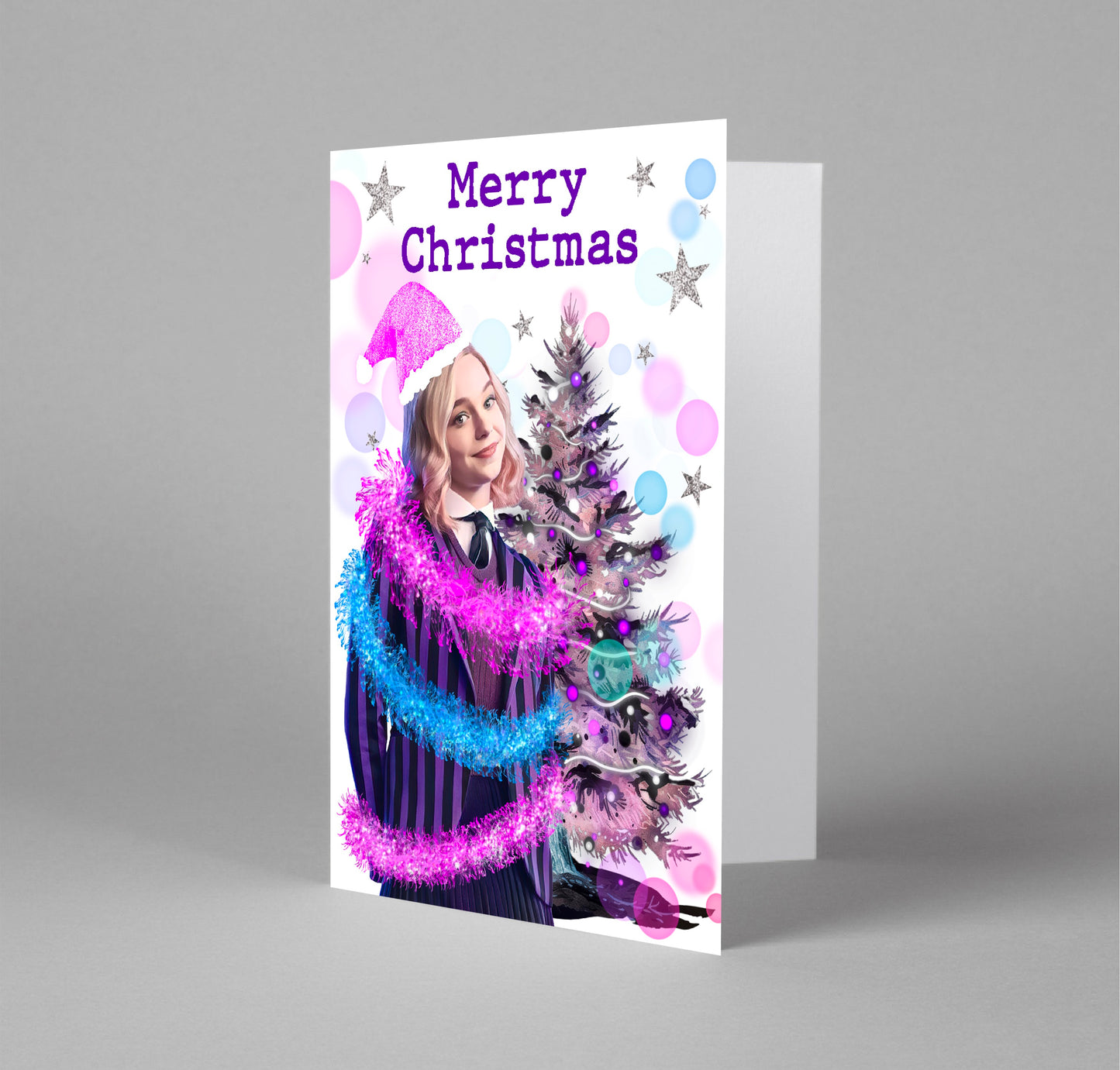 Wolf Girl Christmas Card