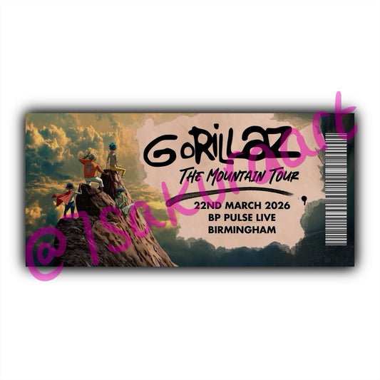 G 2026 Tour Souvenir Tickets