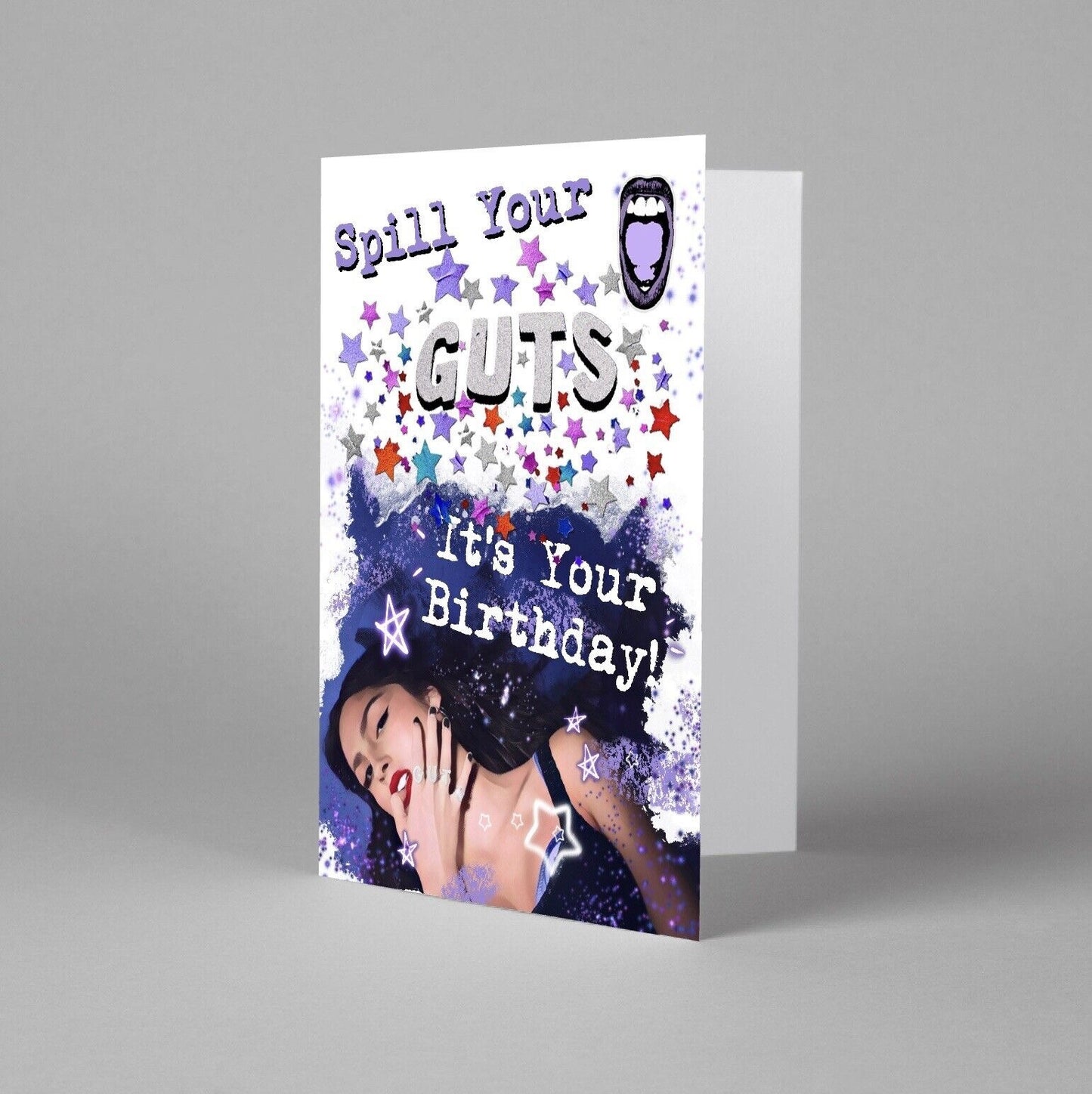 OR Purple Birthday Card