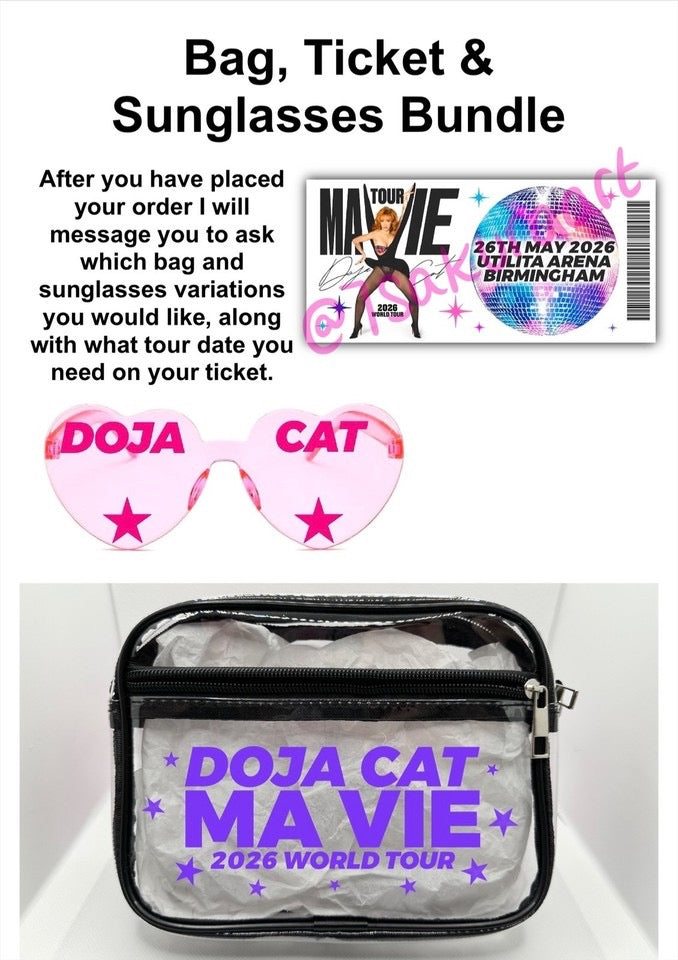 DC 2026 Tour Concert Bag Clear Stadium Approved PVC Concert Crossbody Bag