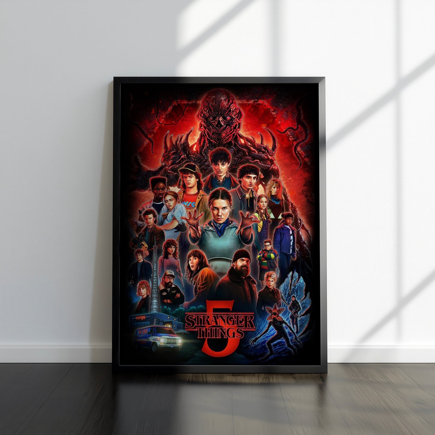 80s Sci-Fi TV Show Inspired Art Print, Season 5
