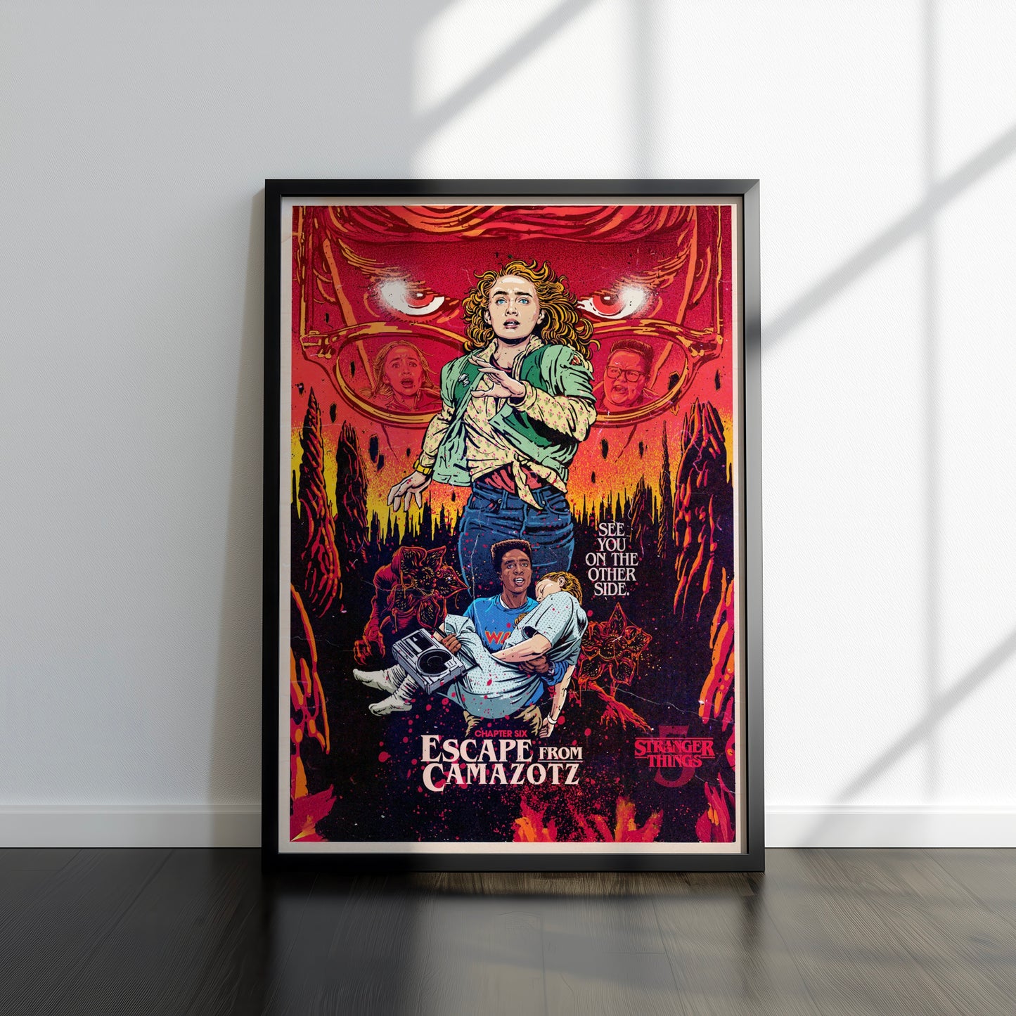 80s Sci-Fi TV Show Inspired Art Print, Season 5