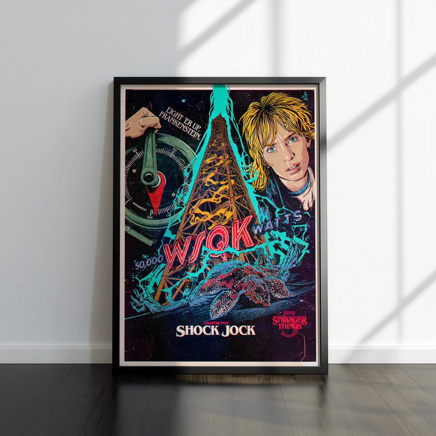 80s Sci-Fi TV Show Inspired Art Print, Season 5
