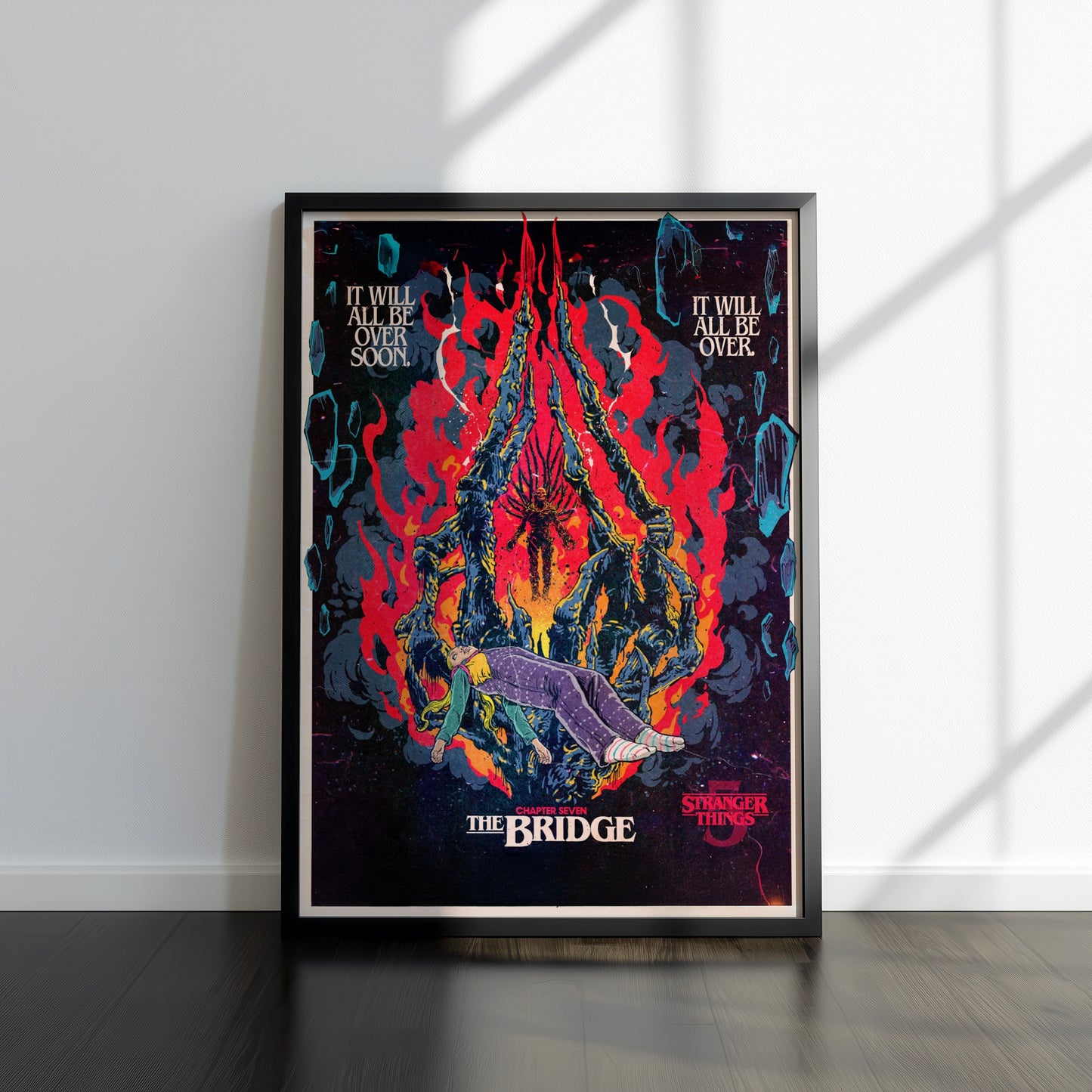 80s Sci-Fi TV Show Inspired Art Print, Season 5