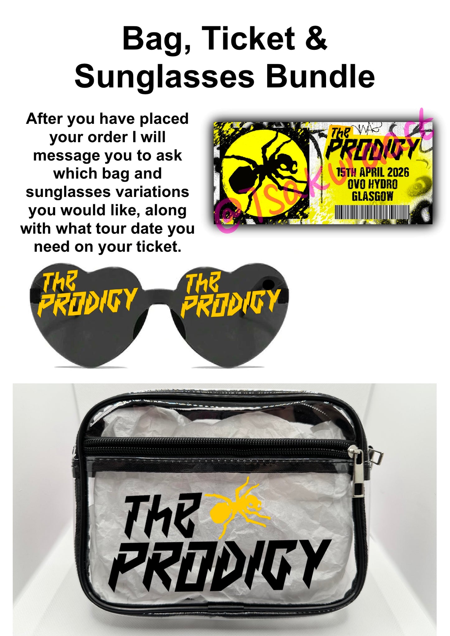 TP Tour Concert Bag Clear Stadium Approved PVC Concert Crossbody Bag