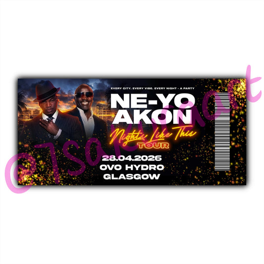 NY & A 2026 Tour Souvenir Tickets