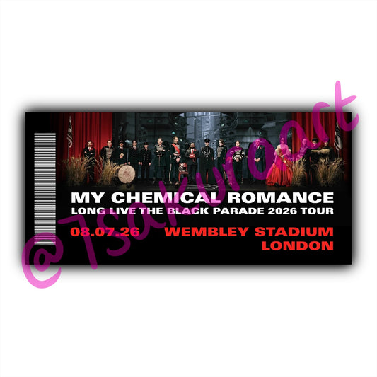 MCR 2026 Tour Souvenir Tickets