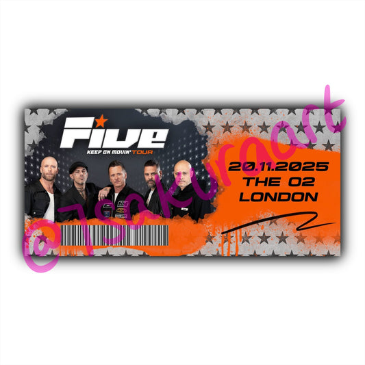 5 2025 Tour Souvenir Tickets