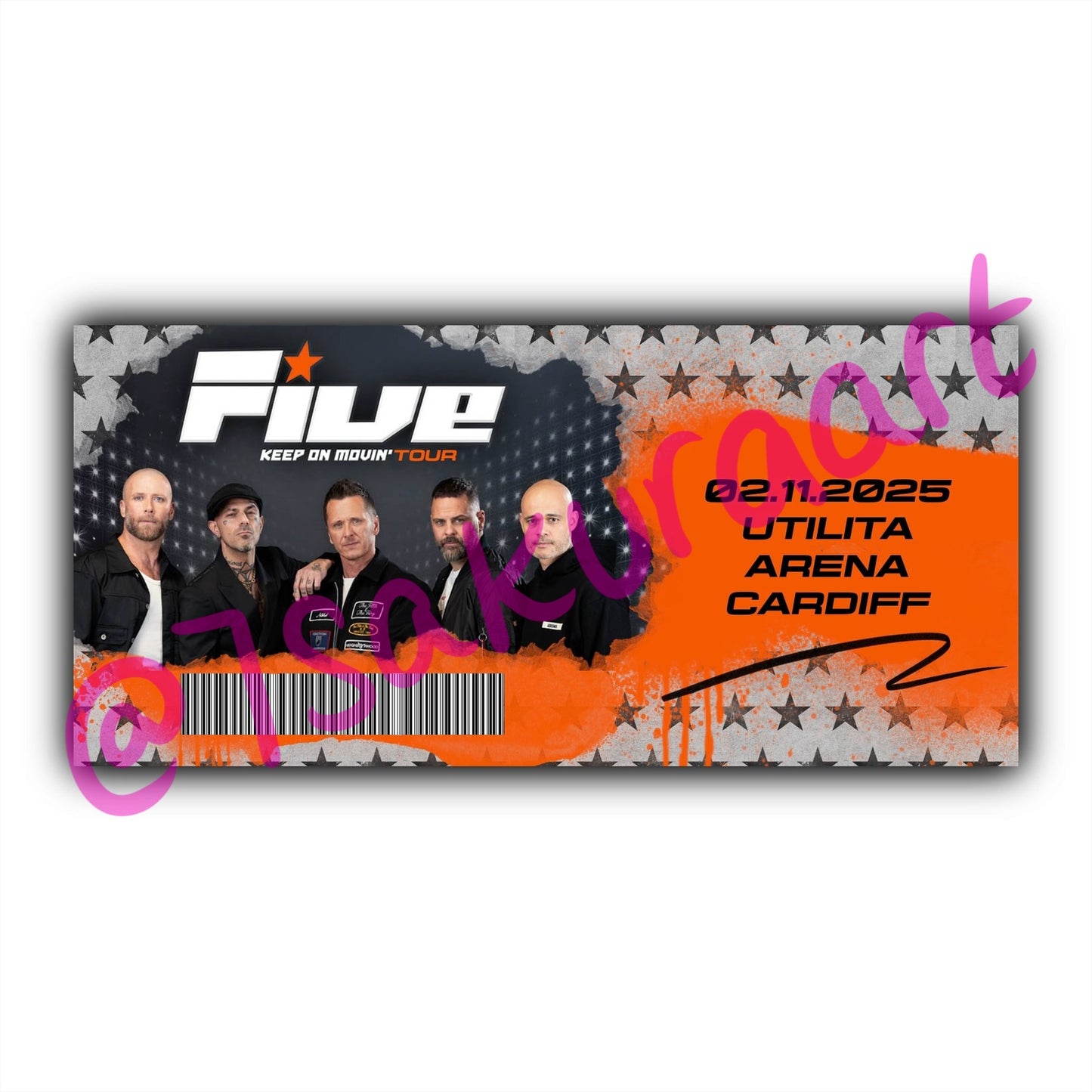 5 2025 Tour Souvenir Tickets