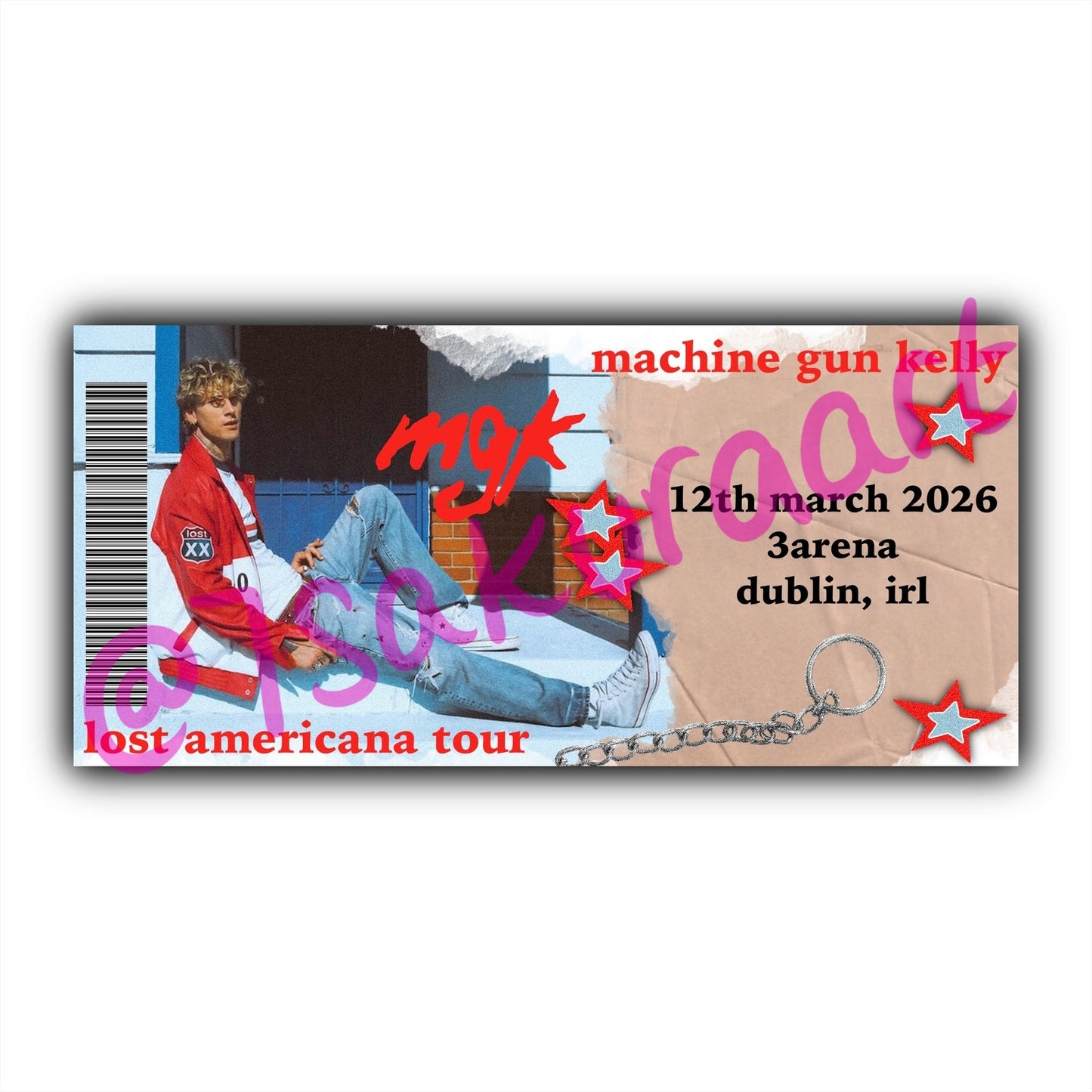 MGK 2026 Tour Souvenir Tickets