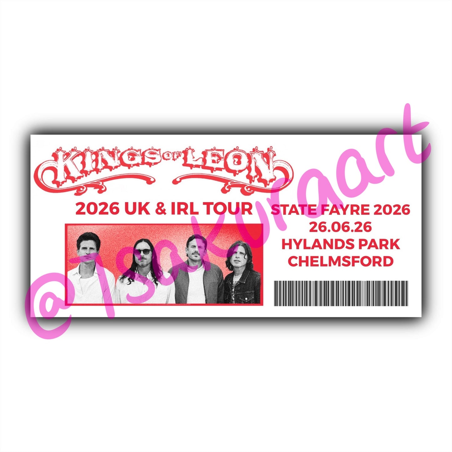 KOL 2026 Tour Souvenir Tickets