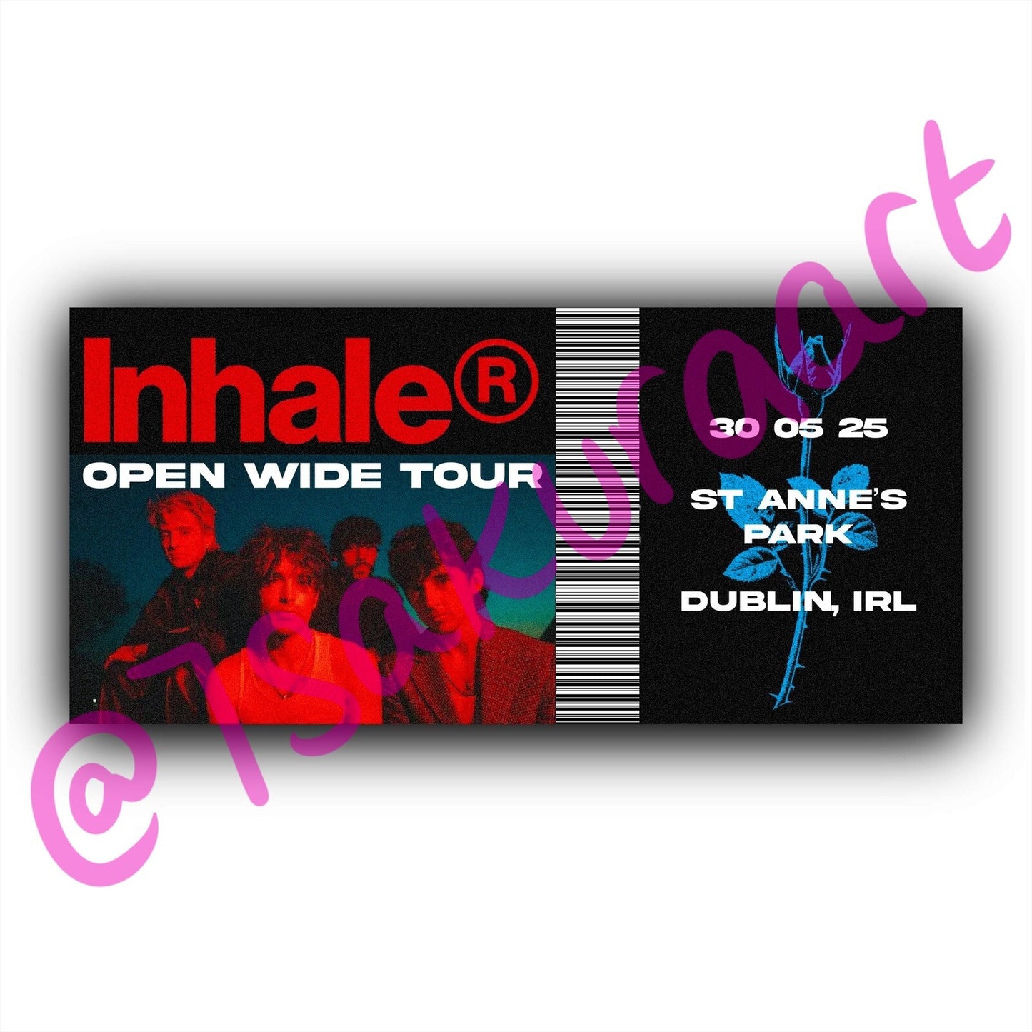 Indie Rock 2025 Tour Souvenir Tickets