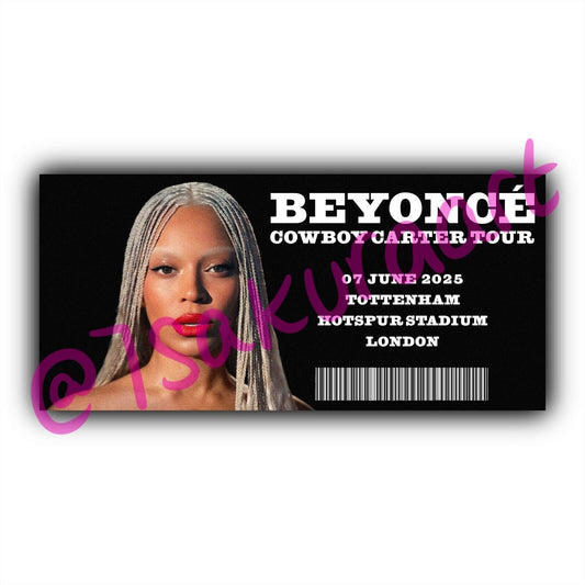 Cowboy 2025 Tour Souvenir Tickets