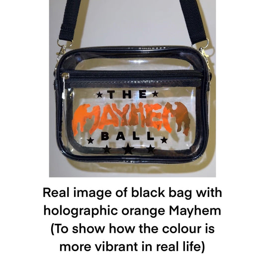 Mayhem Concert Bag, Clear Stadium Approved PVC Concert Crossbody