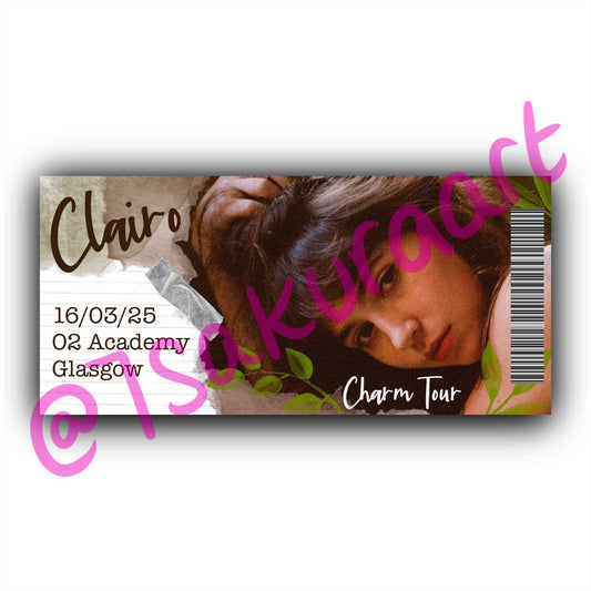 C Charm 2025 Tour Souvenir Ticket