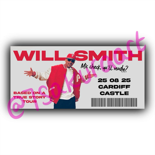 WS Based On A True Story 2025 Tour Souvenir Tickets