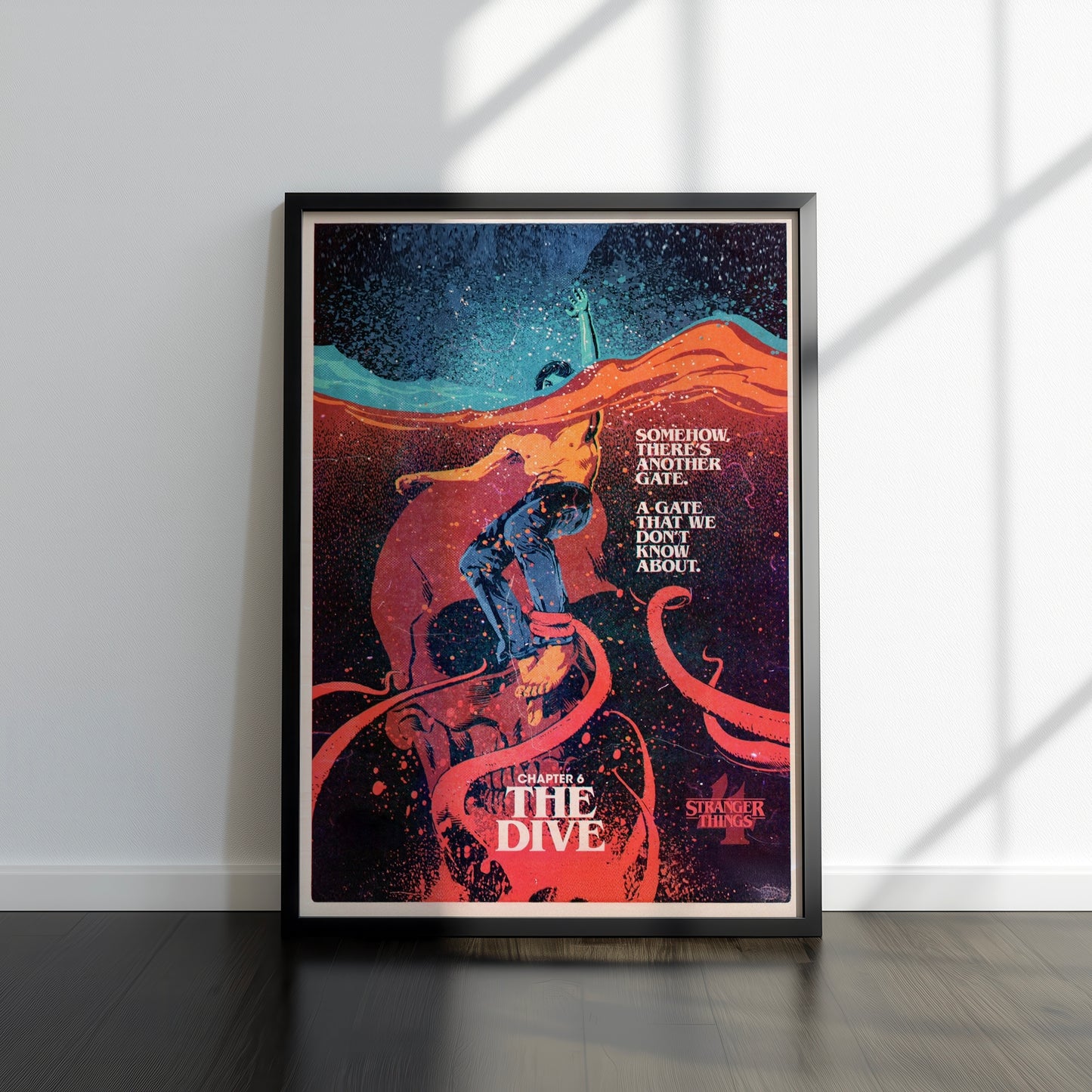 80s Sci-Fi TV Show Inspired Art Print, Season 4