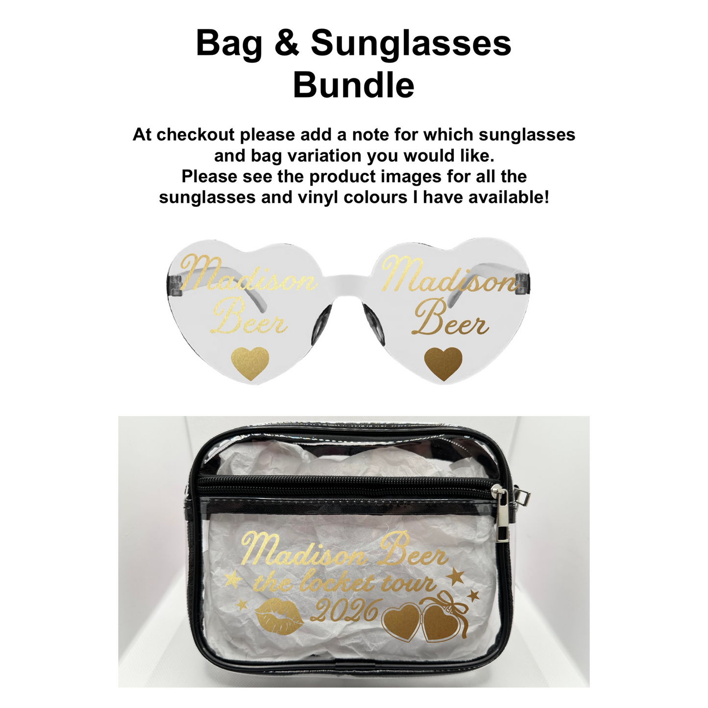 MB 2026 Tour Concert Bag Clear Stadium Approved PVC Concert Crossbody Bag