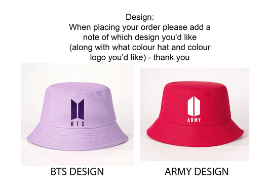 K-Pop Band  inspired Bucket Hats