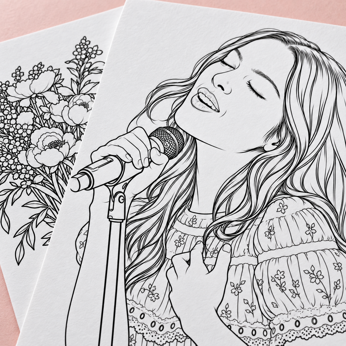 OR A4 Colouring Pack, 14 Colouring Pages, 170gsm Paper Gift