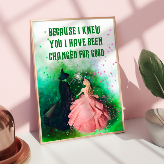 DISCOUNTED A4 Changed For Good Poster