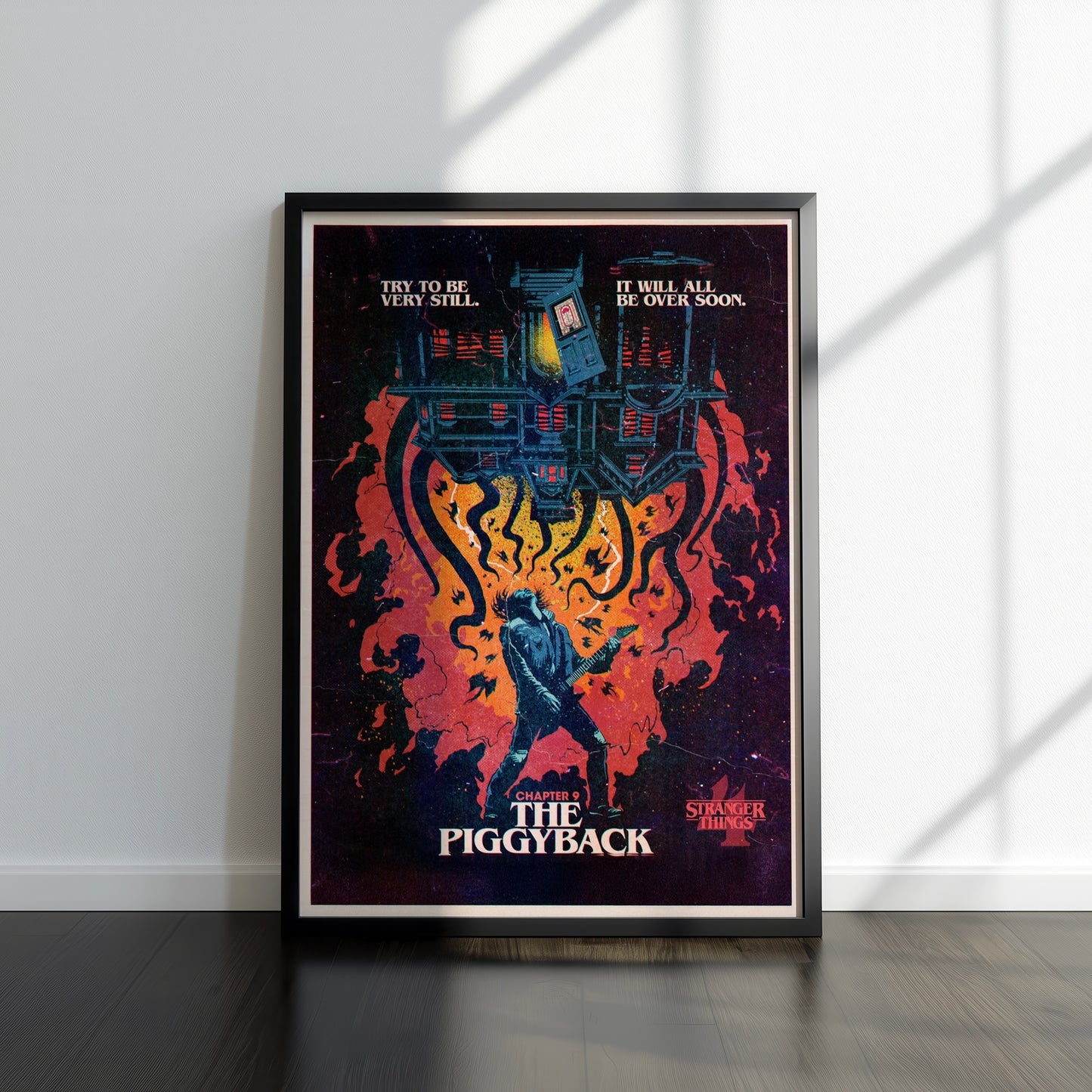 80s Sci-Fi TV Show Inspired Art Print, Season 4