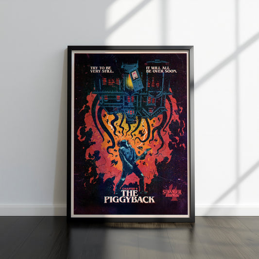 80s Sci-Fi TV Show Inspired Art Print, Season 4