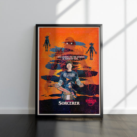 80s Sci-Fi TV Show Inspired Art Print, Season 5