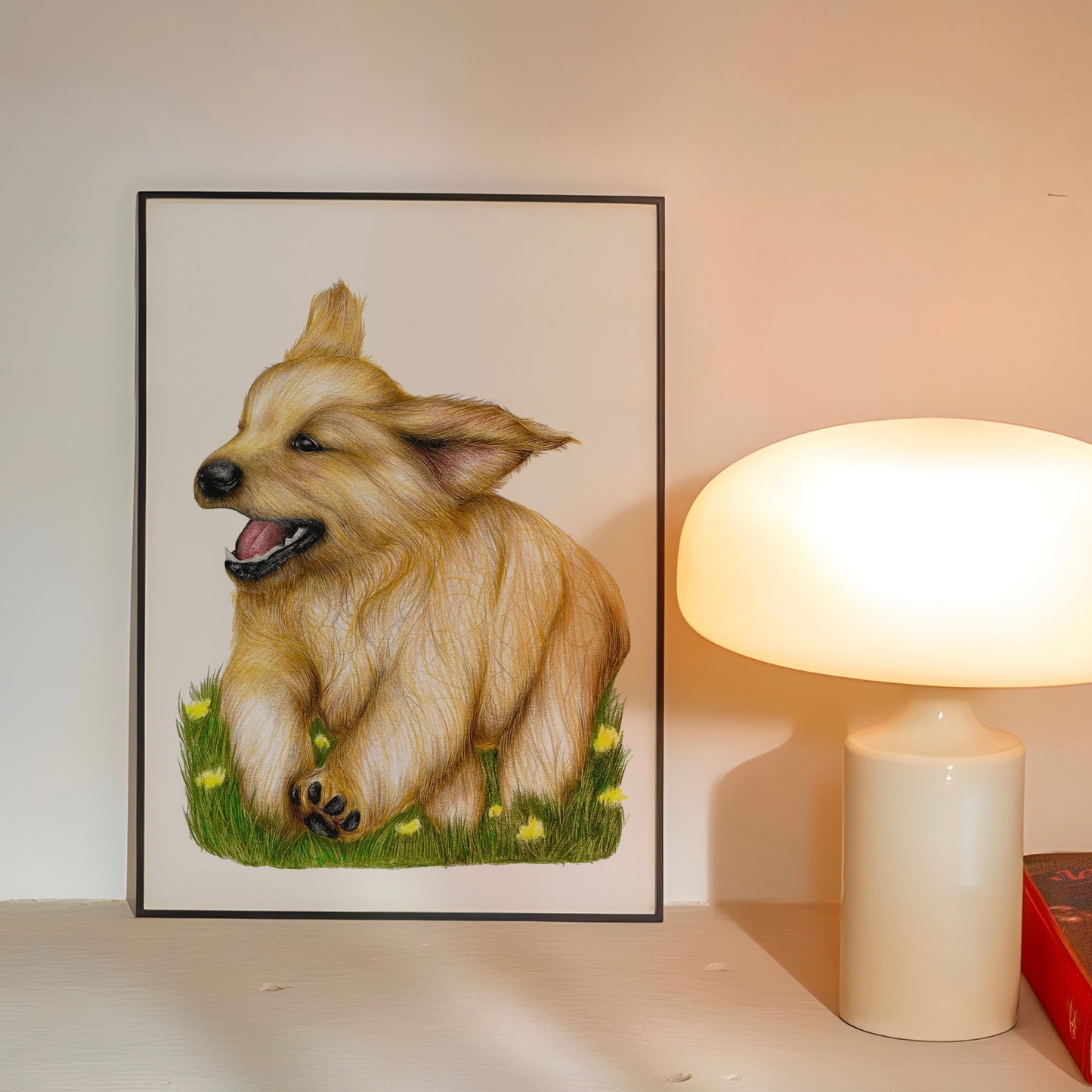 DISCOUNTED A4 Golden Retriever Art Print