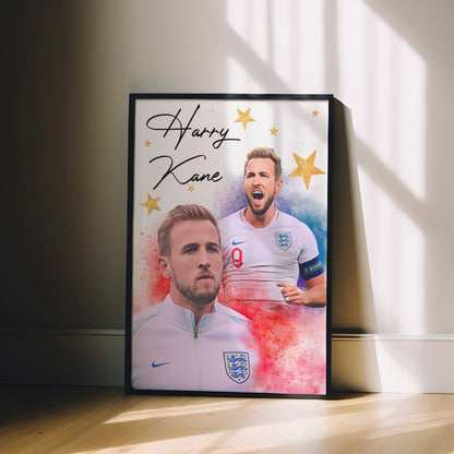 DISCOUNTED A4 Football Player Poster