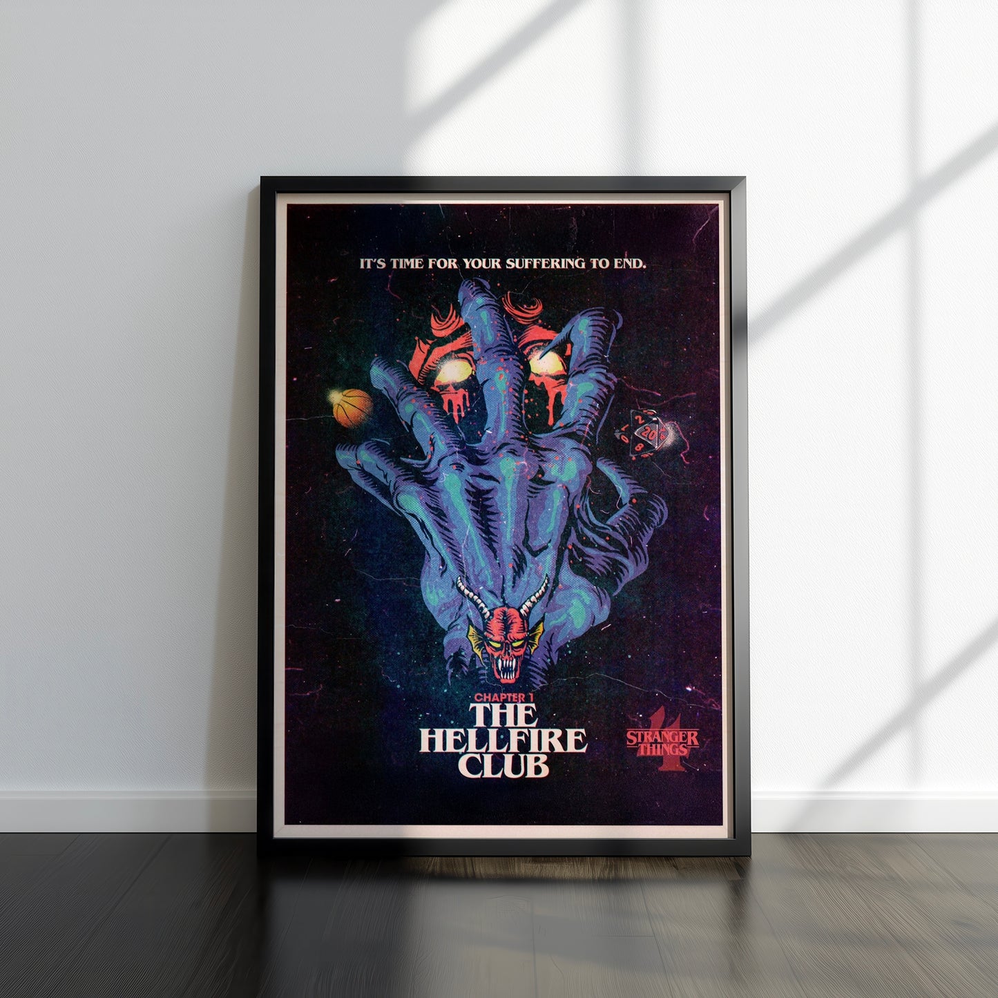 80s Sci-Fi TV Show Inspired Art Print, Season 4