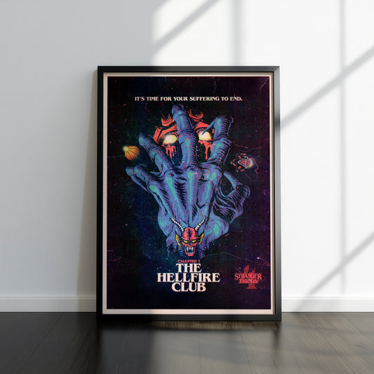 80s Sci-Fi TV Show Inspired Art Print, Season 4