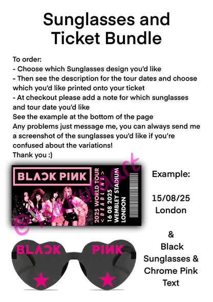 K-Pop Deadline 2025 World Tour Sunglasses