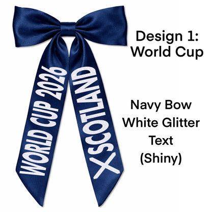 S Football Hair Bows