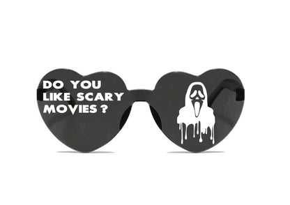 Horror Movie Character Sunglasses, Halloween Heart Shaped Sunglasses Halloween Party Dress Up