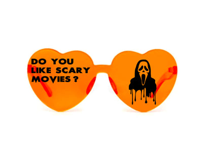 Horror Movie Character Sunglasses, Halloween Heart Shaped Sunglasses Halloween Party Dress Up