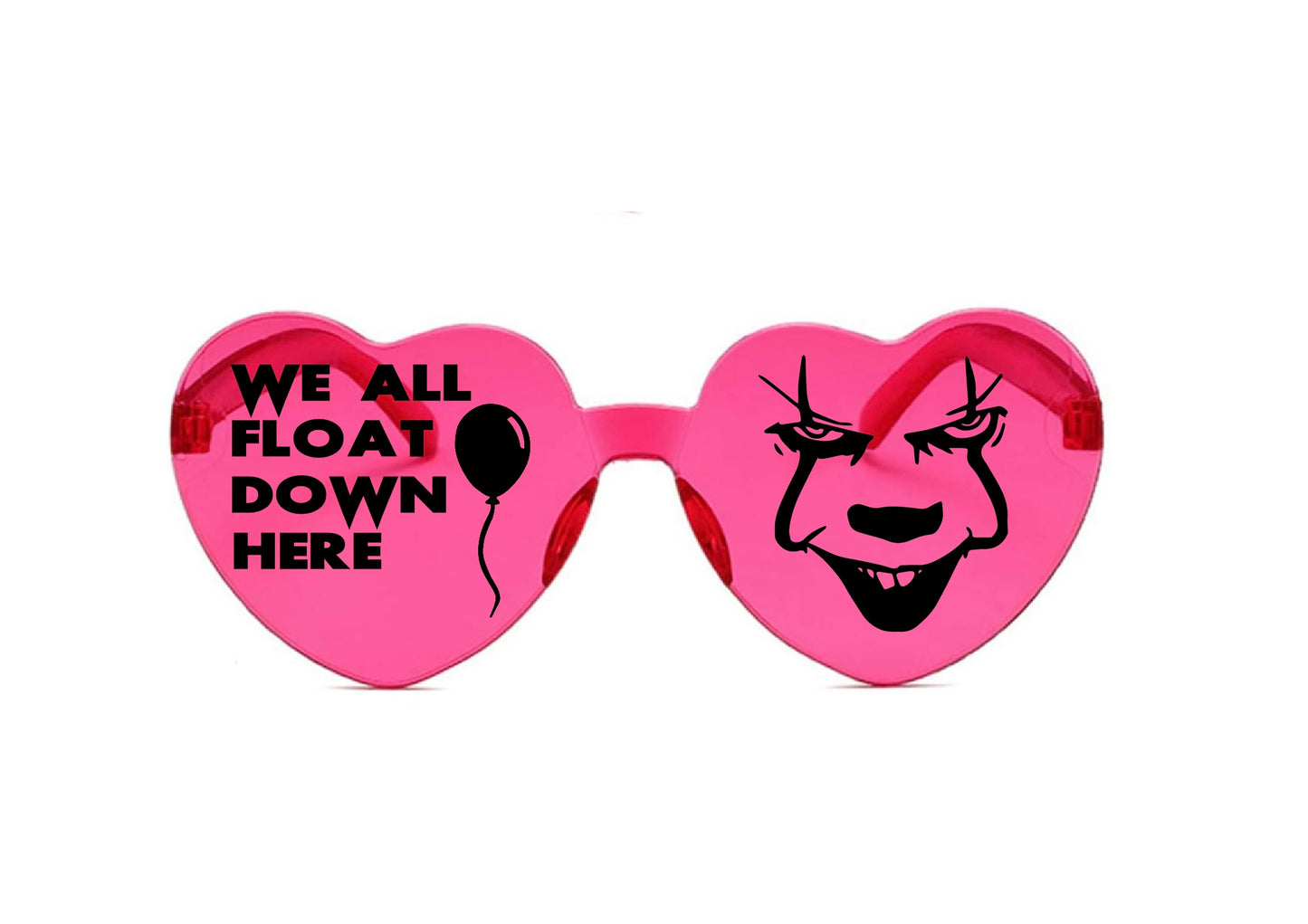Horror Movie Character Sunglasses, Halloween Heart Shaped Sunglasses Halloween Party Dress Up