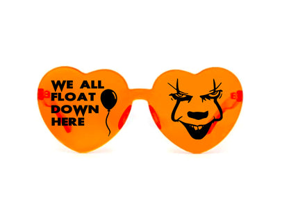 Horror Movie Character Sunglasses, Halloween Heart Shaped Sunglasses Halloween Party Dress Up