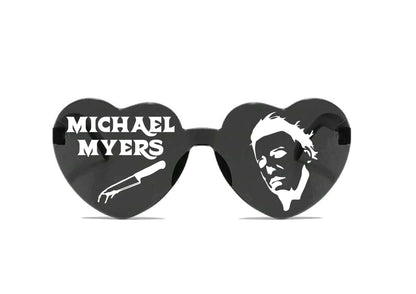 Horror Movie Character Sunglasses, Halloween Heart Shaped Sunglasses Halloween Party Dress Up