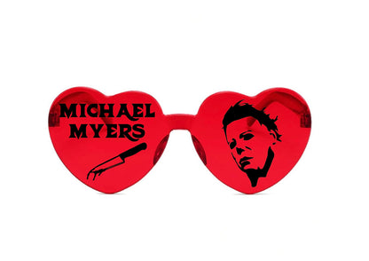 Horror Movie Character Sunglasses, Halloween Heart Shaped Sunglasses Halloween Party Dress Up