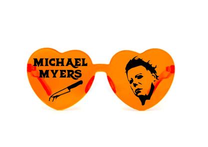 Horror Movie Character Sunglasses, Halloween Heart Shaped Sunglasses Halloween Party Dress Up