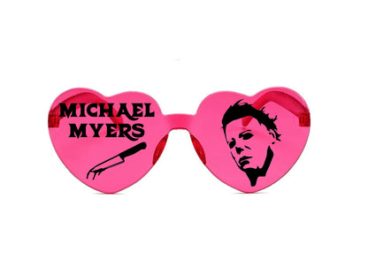 Horror Movie Character Sunglasses, Halloween Heart Shaped Sunglasses Halloween Party Dress Up