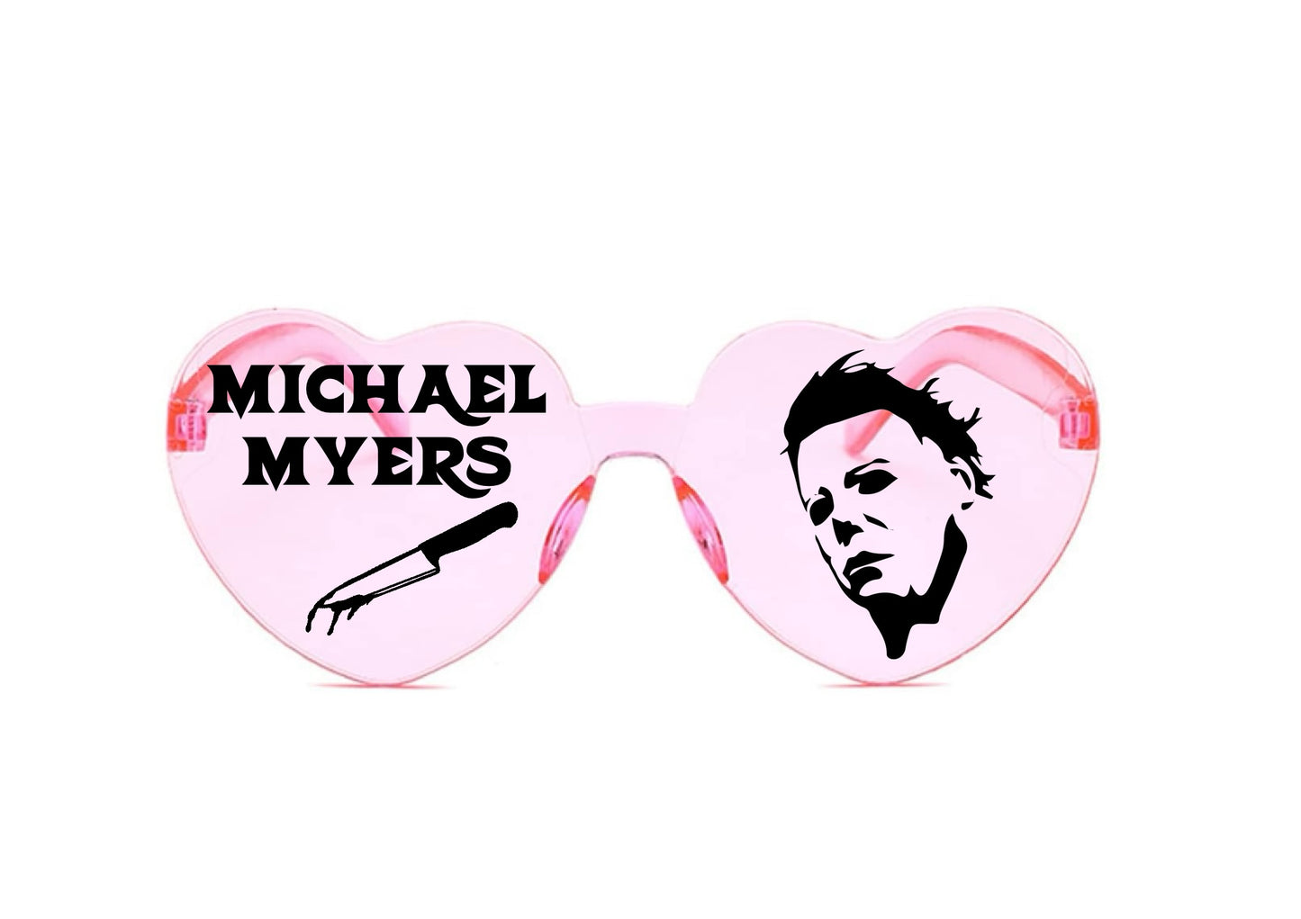 Horror Movie Character Sunglasses, Halloween Heart Shaped Sunglasses Halloween Party Dress Up