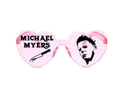 Horror Movie Character Sunglasses, Halloween Heart Shaped Sunglasses Halloween Party Dress Up
