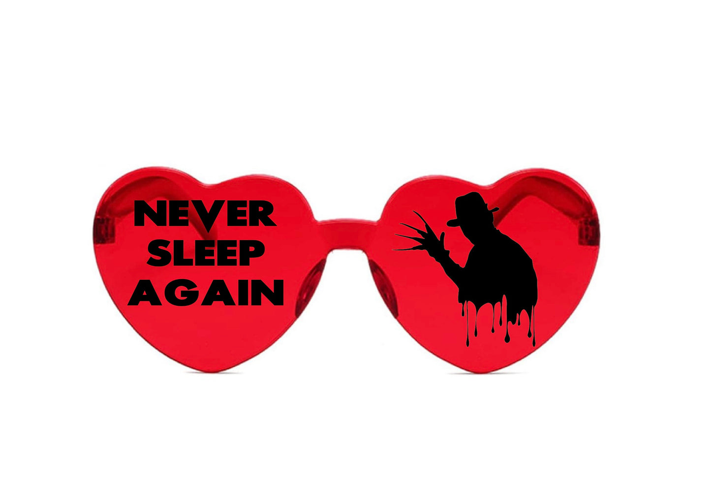 Horror Movie Character Sunglasses, Halloween Heart Shaped Sunglasses Halloween Party Dress Up