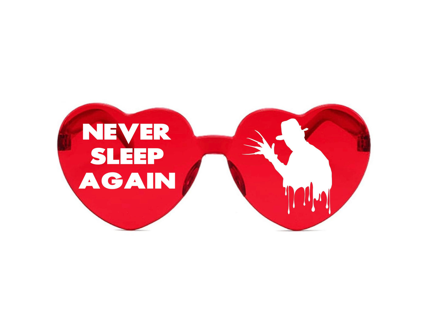 Horror Movie Character Sunglasses, Halloween Heart Shaped Sunglasses Halloween Party Dress Up