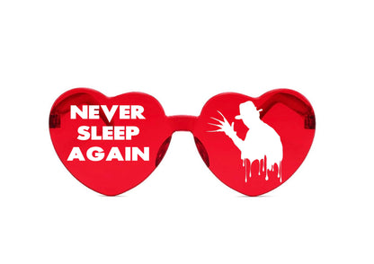 Horror Movie Character Sunglasses, Halloween Heart Shaped Sunglasses Halloween Party Dress Up