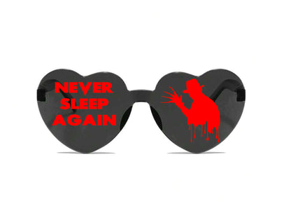 Horror Movie Character Sunglasses, Halloween Heart Shaped Sunglasses Halloween Party Dress Up