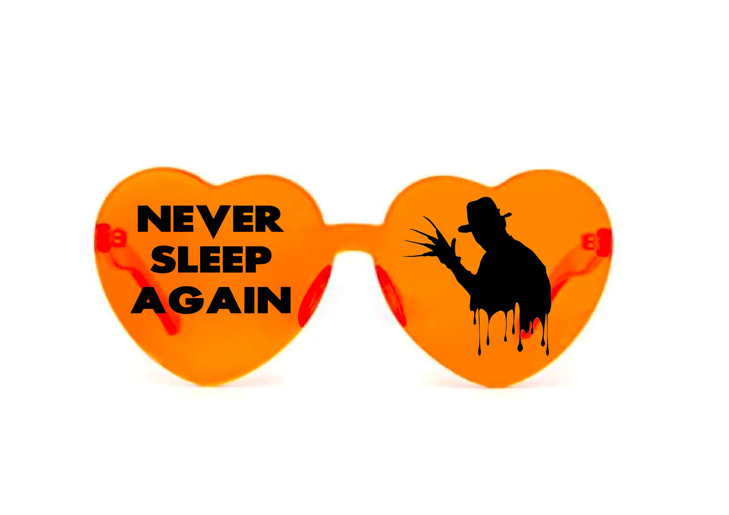 Horror Movie Character Sunglasses, Halloween Heart Shaped Sunglasses Halloween Party Dress Up